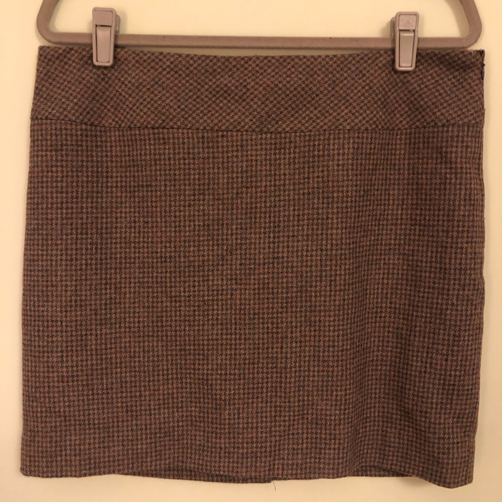 The Limited wool mini pencil skirt houndstooth